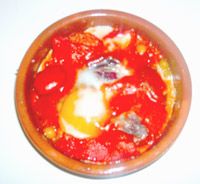 receta de Huevos al plato a la madrilea