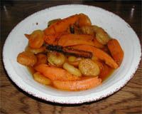 receta de Batatas con orejones en almbar