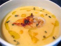 receta de Huevas de sepia en sopa de maz