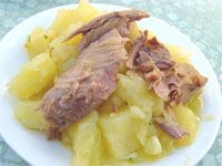receta de Alio patatas con melva